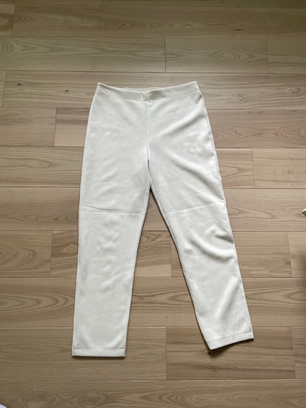 Sioni Cream Slim Ankle Pants